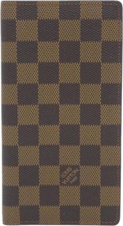 Louis Vuitton Brown Coated Canvas Long Bill Wallet (Bi-Fold) (Pre-Owned)