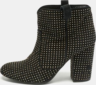 Laurence Dacade Black Suede Pete Studded Ankle Boots