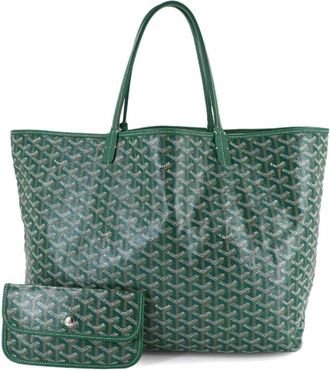 Goyard Green Pvc Leather Handbag Pouch Tote Bag (Pre-Owned)