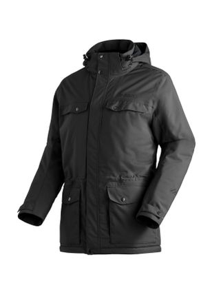 Maier Sports Funktionsjacke MAIER SPORTS Knuth, Herren, Gr. 48, schwarz, 100% Polyester, Jacken Funktionsjacke, Herren Outdoorjacke, wind/wasserdichte Jacke, mTHER