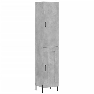 Berkfield Home Highboard Concrete Grey 34.5x34x180 cm Engineered Wood