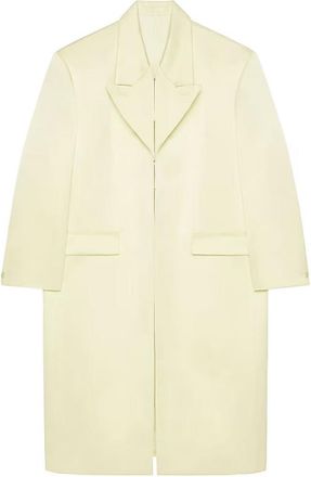 Givenchy Notched Lapel Coat Butter, Brand Size 34 (US Size 0)