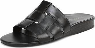 Vionic Womens Glendora Sandal In Black Leather