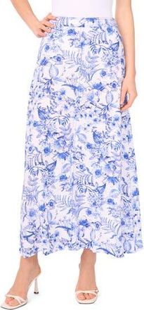 CeCe by Cynthia Steffe Patterned Maxi Skirt in Bright White at Nordstrom Rack, Size X-Large
