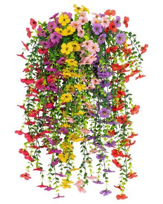 Nearly Natural 30In Uv-Resistant Artificial Daisy Hanging Plant (Indoor/Outdoor) - Set Of 6