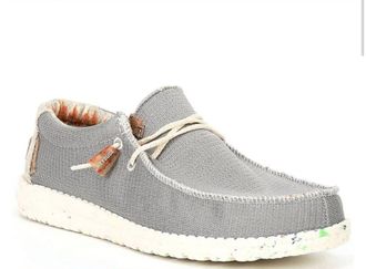 Hey Dude Mens Wally Eco Shoe In Cobblestone