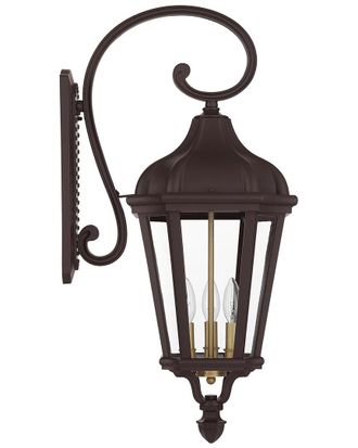Livex Lighting Morgan 3 Light Bz Outdoor Wall Lantern
