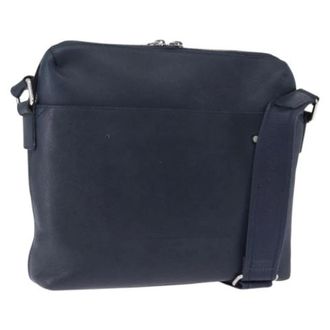 Louis Vuitton Pre-owned Messenger Bag - Dames - Pre-owned - Blauw - Maat: ONE Size Leer