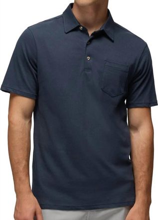 Prana Collared Short Sleeve Polo In Nautical