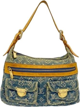 Louis Vuitton Pre-owned Shoulder Bags, female, Blue, Size: ONE SIZE Pre-owned Vintage Shoulder Bag
