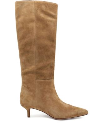 Veronica Beard 45 mm Lisa laarzen met puntige neus - Bruin