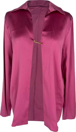 Jacquemus La Chemise Notte Shirt in Pink Satin
