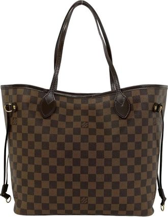 Louis Vuitton Brown Leather Pvc Handbag Shoulder Bag Tote Bag (Pre-Owned)