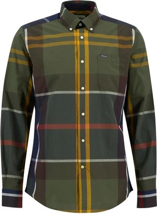 Barbour Harris Tailored Long Sleeved Shirt Classic Tartan - Heren - Casual Overhemden - Groen - S - Katoen - Overhemden