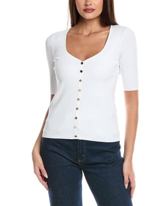Elie Tahari The Jessica Sweetheart Sweater