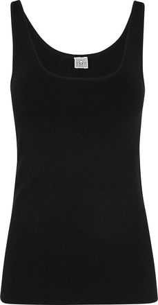 Toteme Gebreide Tanktop - Dames - Tops zonder mouwen - Zwart - M - Tops