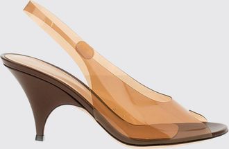 Gianvito Rossi Sandali slingback in TPU con tacco alto svasato