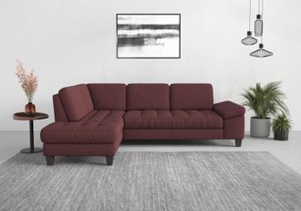Sit&more Ecksofa »Westham L-Form« mit Ottomane, mit oder ohne Bettfunktion, Bettkasten, Verstellung