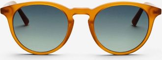Messy Weekend DEPP Amber Green Mens Sunglasses Orange Size 49