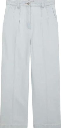 A.P.C. Loose Fit Jeans, female, Blue, M, Blue Loose-Fit Chino-Style Denim Trousers
