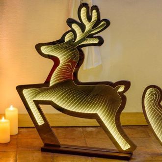 Giocoplast Natale Renna 83 Cm Luce Bianco Caldo Ip 44