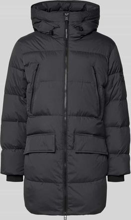 Marc O'Polo Regular Fit Daunenmantel mit Kapuze in Anthrazit, Größe XXXL