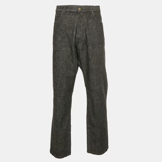 Ermenegildo Zegna Grey Denim Regular Fit Jeans