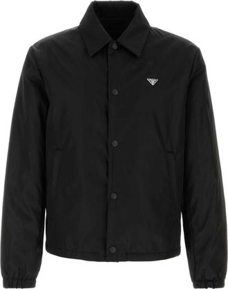 Prada Black Shirt Collar Jacket