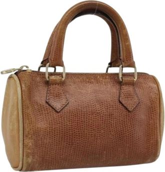 Fendi Pre-owned Mini Hand Bag - Dames - Vintage Mini Tas - Bruin - ONE Size - Leer - Vintage