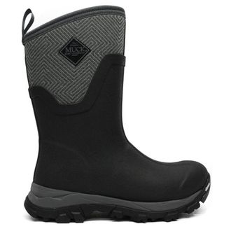 The Original Muck Boot Company Arctic Ice AGAT Mid Synthetic Textile Womens Ankle Boots - Black Grey - Size:UK 6