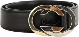 Gucci Pre-owned Belts, female, Black, Size: ONE SIZE Pre-owned Leather Belt