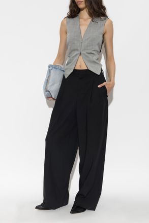 Alexander Wang Vest Made From Combined Materials, Womens, Grey