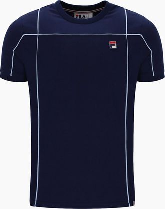 Fila Mens Fila Terri T-Shirt Fila Navy/Skyway - Size: 38