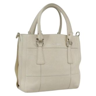 Ferragamo Pre-owned Handbags, female, White, Size: ONE SIZE Pre-owned Handbag