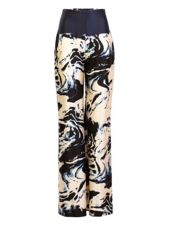 Silvia Tcherassi Como trousers - women - Viscose/Elastane - S - Blue