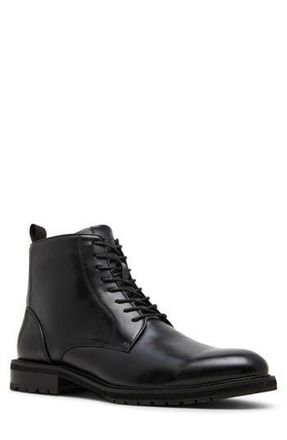 Madden Bronnie Combat Boot in Black Leather at Nordstrom Rack, Size 9.5