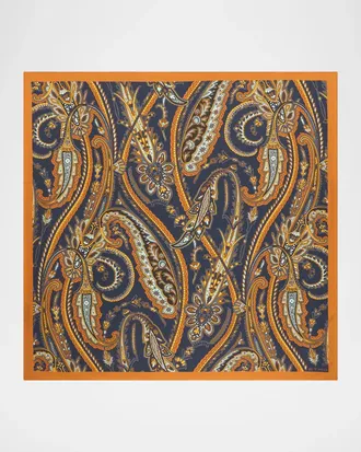Etro Turnandot Paisley Silk Scarf