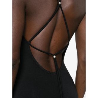 Frankies Bikinis Sleeveless Fitted Dress - Black