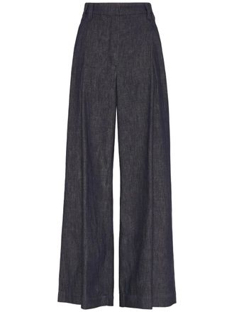 Brunello Cucinelli Jeans met wijde pijpen - Blauw