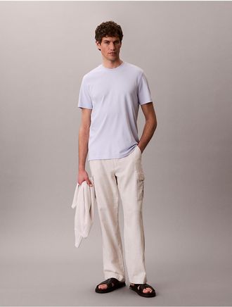 Calvin Klein Mens Supima Cotton Crewneck T-Shirt - Blue - 2XL