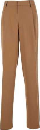 Lardini Brown Regular Pleated Pants