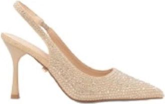 Twentyfourhaitch Slingback Tempestata di Cristalli Luminosi - Dames - Pumps - Geel - 38 EU - Schoenen