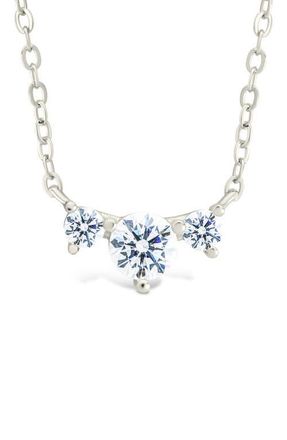 Sterling Forever Robin Cubic Zirconia Necklace in Silver at Nordstrom