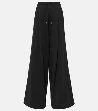 Dries Van Noten Cotton jersey wide-leg sweatpants