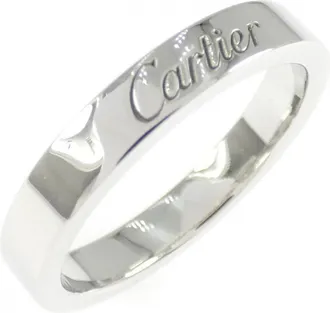 Cartier Platinum Platinum 950 Band Ring (Pre-Owned)