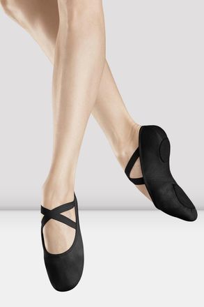 Bloch BLOCH Ladies Infinity Stretch Canvas Ballet Shoes, Black Canvas