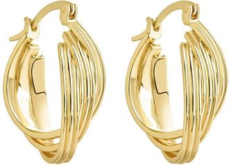 Sterling Forever 14K Plated Emery Earrings