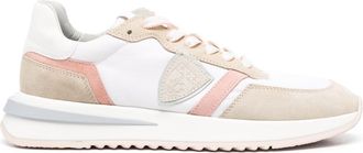 Philippe Model Tropez 2.1 panelled-design suede sneakers - women - Suede - 36 - White