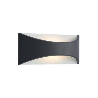 Lindby Lindby - L&aacute;mpara De Pared Led Exterior mathea En Negro Aluminio