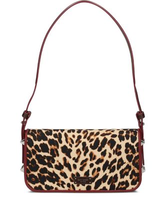 Kate Spade New York Liv Downtown leopard-print shoulder bag - women - Smooth Leather/Canvas/Canvas - One Size - Neutrals